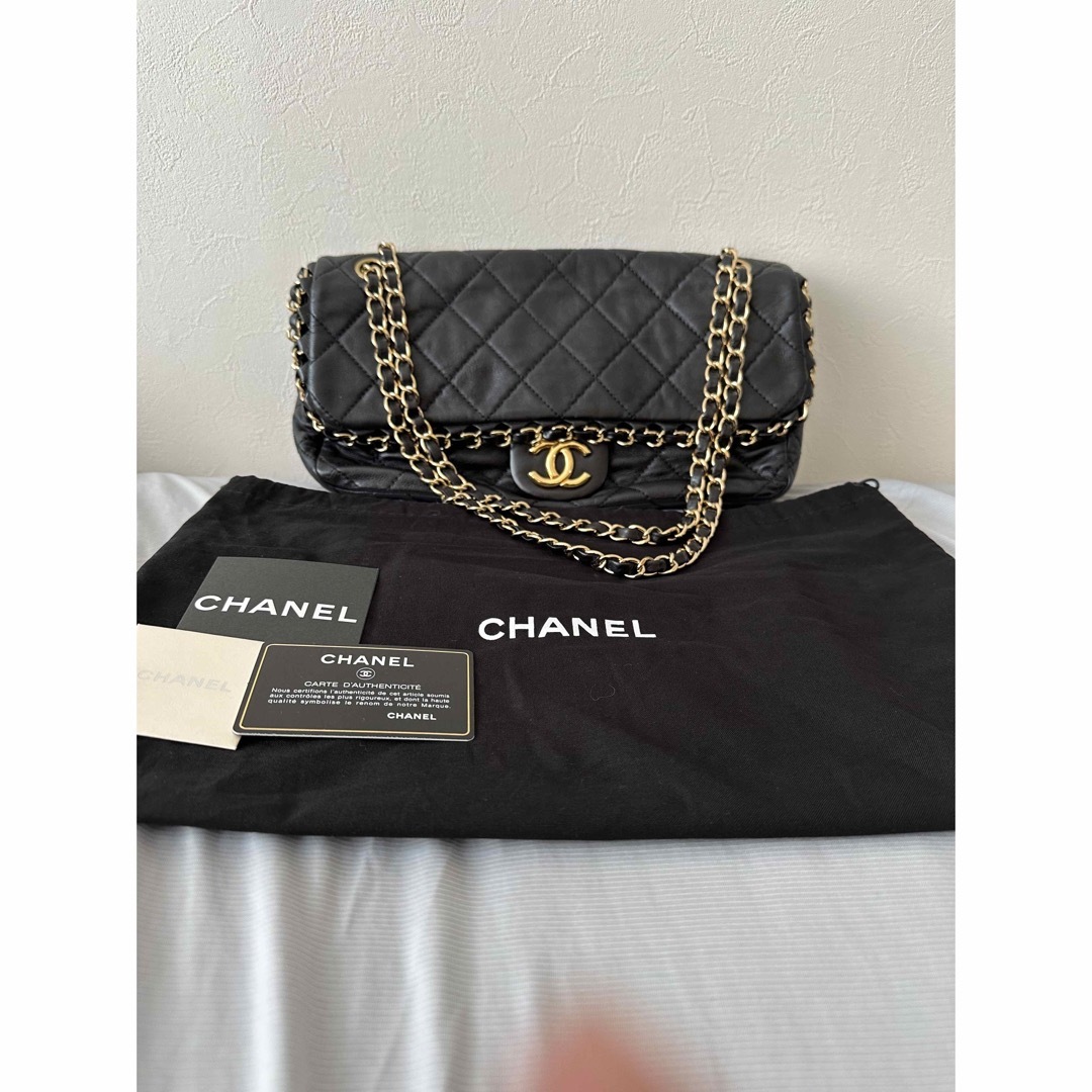 美品！CHANEL シャネル　ゴールドチェーン　ショルダーバック