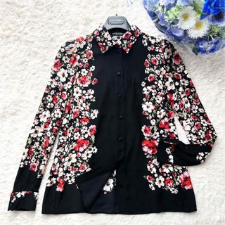 美品　DOLCE&GABBANAドルガバ シルク　花柄　シャツ　長袖