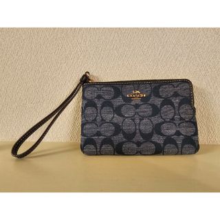 コーチ(COACH)のCOACH リストレット デニム(ポーチ)