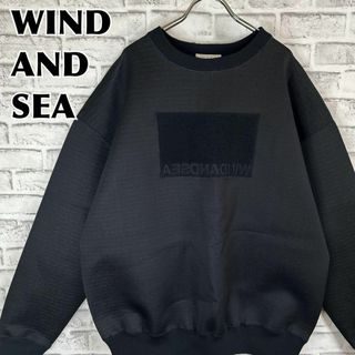 WIND AND SEA ウィンダンシー トレーナー 起毛ボックス反転ロゴ 刺繍-