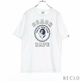 コーチ(COACH)のCOACH × BABE Rexy レキシー Tシャツ コットン ホワイト ネイビー(Tシャツ(半袖/袖なし))