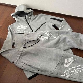 新品 ナイキ NIKE デカロゴ 刺繍 ビッグロゴ 裏毛 セットアップ