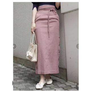 【新品】お値引中⭐︎MERCURYDUO ロングスカート　くすみピンク