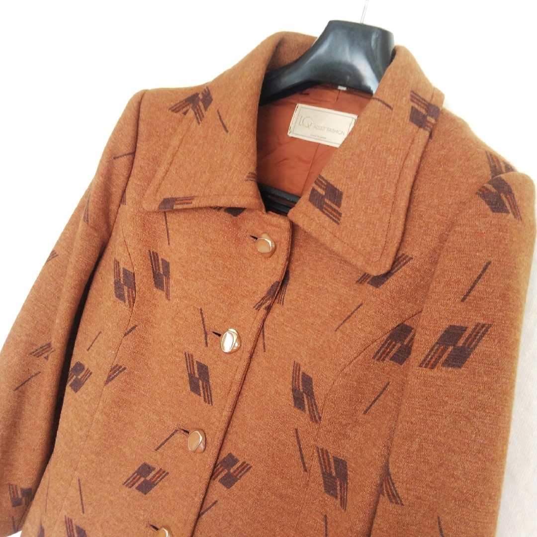 70年代 古着 LQ シングルステンコート ヴィンテージ レア レディースのジャケット/アウター(その他)の商品写真