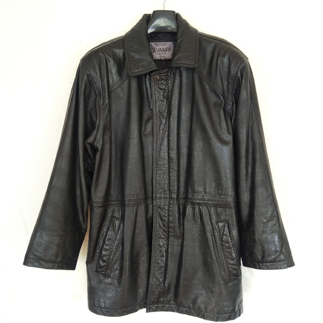80年代 古着 St.VANFF 本革レザージャケット メンズのジャケット/アウター(レザージャケット)の商品写真