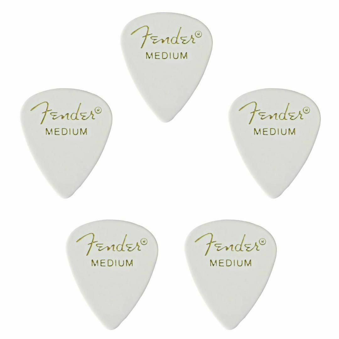 Fender - Fender ピック×5枚 ティアドロップ MEDIUM-ホワイトの通販 by