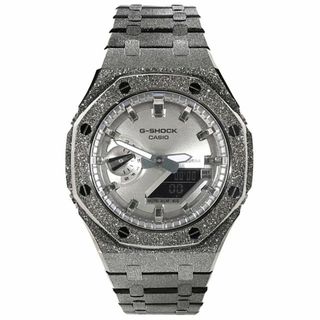 ジーショック(G-SHOCK)のG-SHOCK GA2100 カシオーク フロステッド ガンメタ カスタム ステンレス製 艶消しモデル Frosted Edition(腕時計(アナログ))