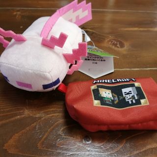 マインクラフト　肩乗りぬいぐるみ　ウーパールーパー(ぬいぐるみ)