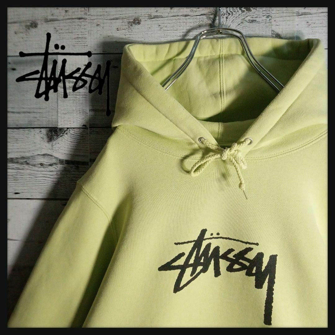 【即完売モデル】 STUSSY ステューシー パーカー デカロゴ 定番カラー