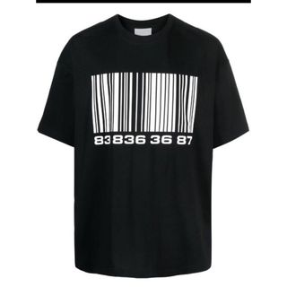 VETEMENTS - VETEMENTS バーコード ロゴ Tシャツ ホワイト 半袖
