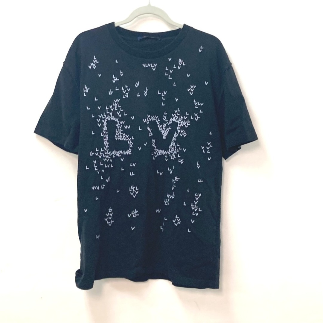 ルイヴィトン LOUIS VUITTON LVスプレッドエンブロイダリー アパレル トップス 半袖Ｔシャツ コットン ブラック | フリマアプリ ラクマ