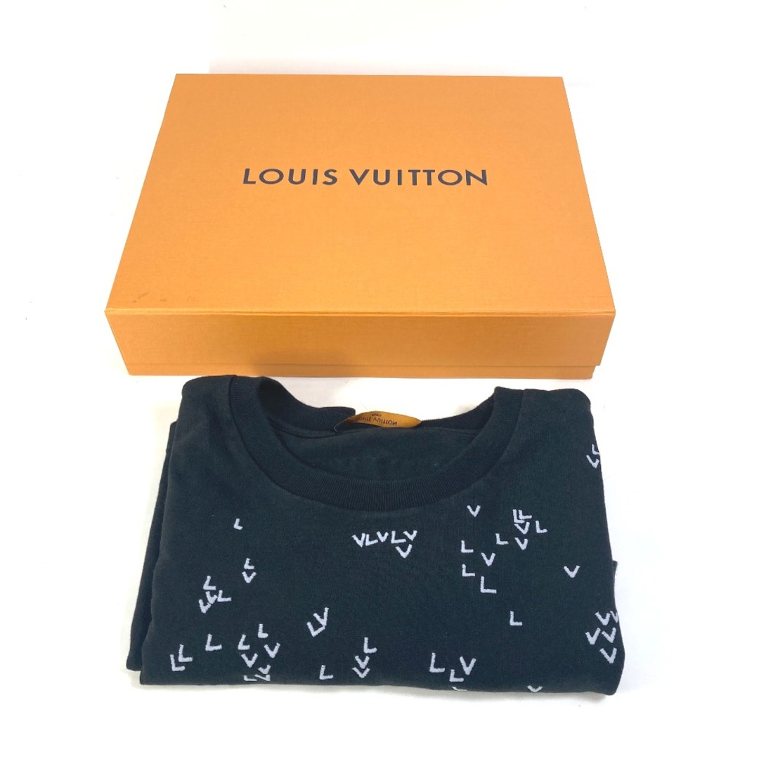 ルイヴィトン LOUIS VUITTON LVスプレッドエンブロイダリー アパレル トップス 半袖Ｔシャツ コットン ブラック