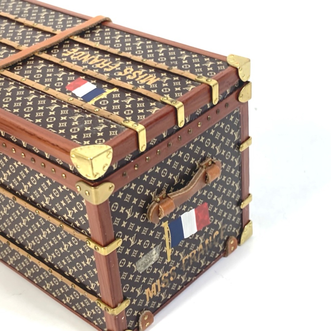 ルイヴィトン LOUIS VUITTON ミス フランス トランク M99408 モノグラム オブジェ ペーパーウェイト 文鎮 インテリア  ペーパーウェイト ウッド ブラウン