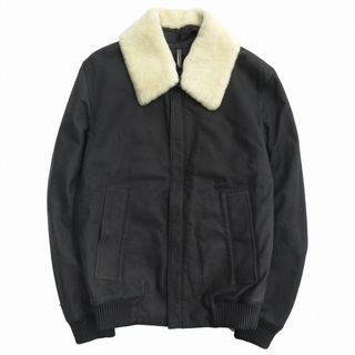 ディオールオム(DIOR HOMME)の良品 12aw ディオールオム ムートンファー ラム レザー ジャケット (ブルゾン)