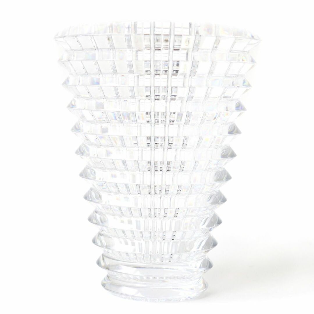 極美品◇Baccarat バカラ 2103679 EYE アイ クリスタルガラス フラワーベース 花瓶 花器 クリア Sサイズ 約15cm インテリア デザイン◎約15cm奥行き