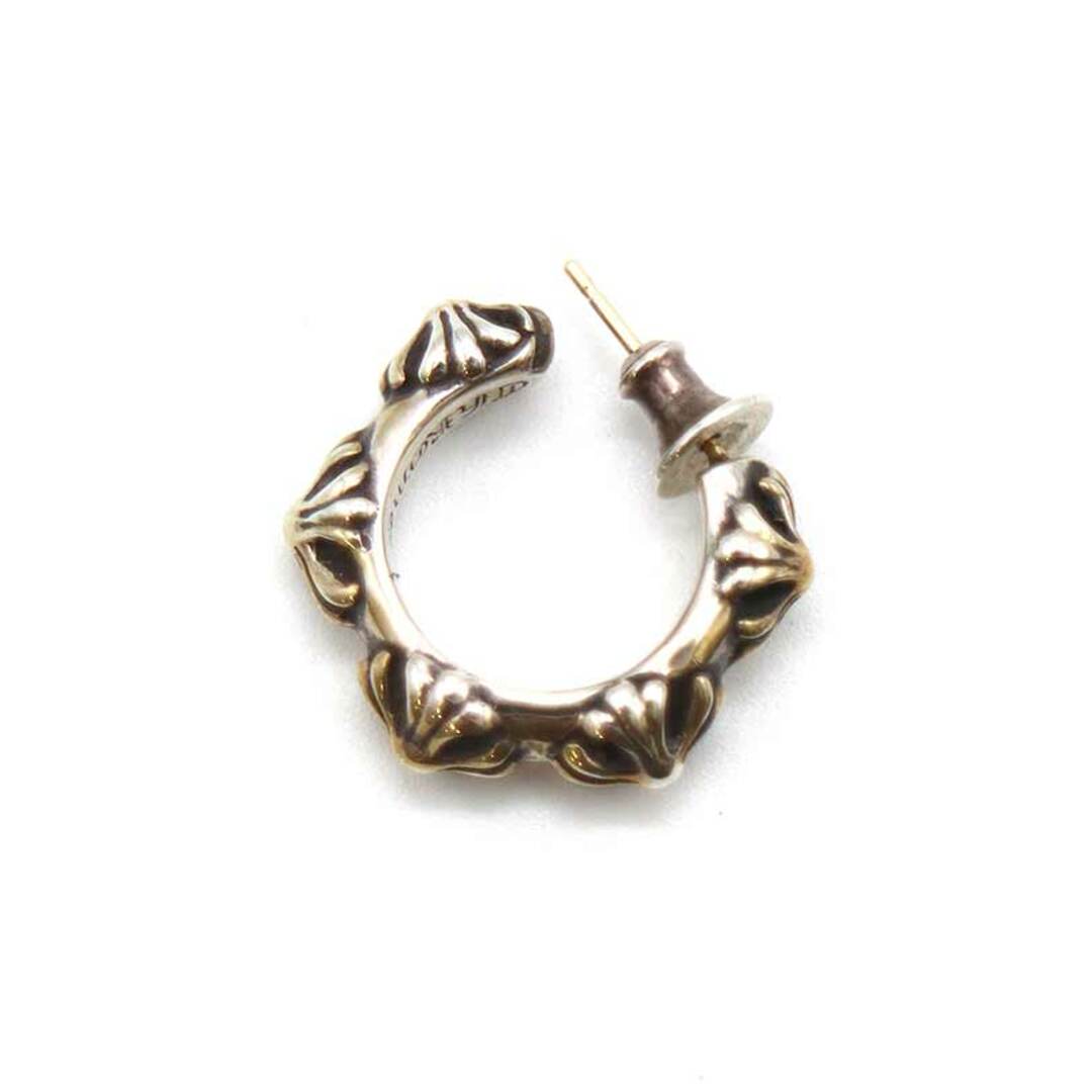 Chrome Hearts(クロムハーツ)のCHROME HEARTS クロムハーツ HOOP CROSS SML クロスバンドフープ シルバーピアス シルバー メンズのアクセサリー(ピアス(片耳用))の商品写真