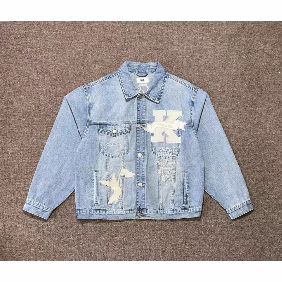 Kith Embroidered 23ss デニム ジャケツ L-