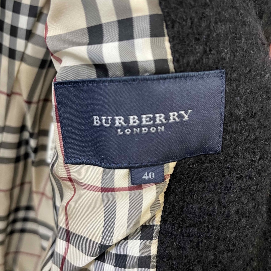 BURBERRY(バーバリー)の良品　バーバリーロンドン　Pコート　ノヴァチェック  BURBERRY レディースのジャケット/アウター(ピーコート)の商品写真