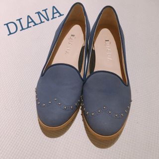 ダイアナ(DIANA)のMHP様専用✨DIANAスタッズスウェードフラットシューズ(バレエシューズ)