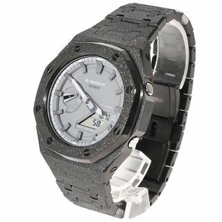 G-SHOCK GA2100 カシオーク フロステッド ガンメタ カスタム ステンレス製 艶消しモデル Frosted Edition