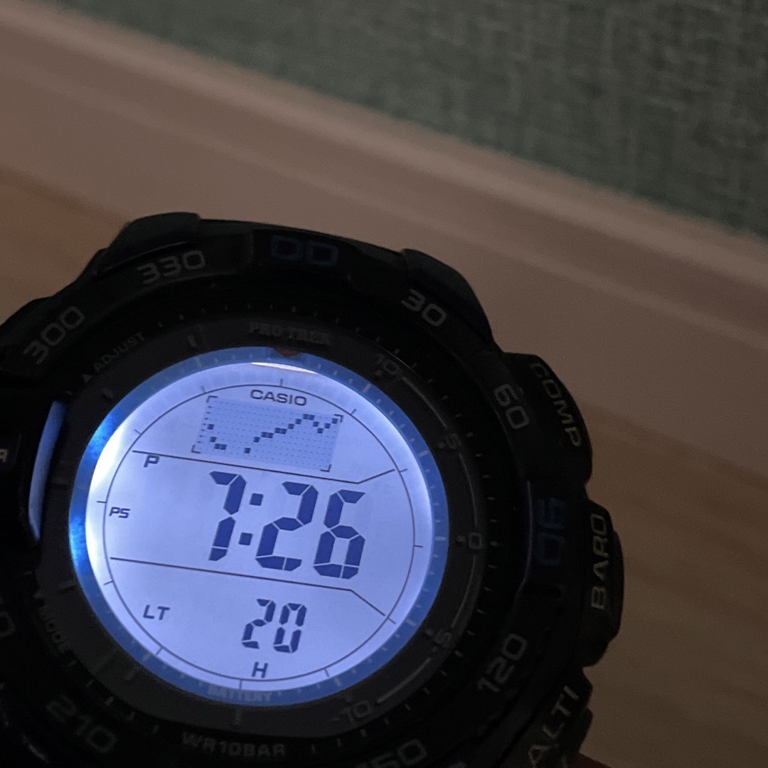 CASIO(カシオ)の【ソーラー時計】CASIO PROTREK PRIPLE SENSOR 腕時計 メンズの時計(腕時計(デジタル))の商品写真
