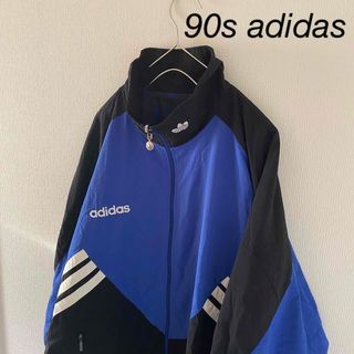 90s★adidas アディダス フルジップ ナイロンジャケット サイズM