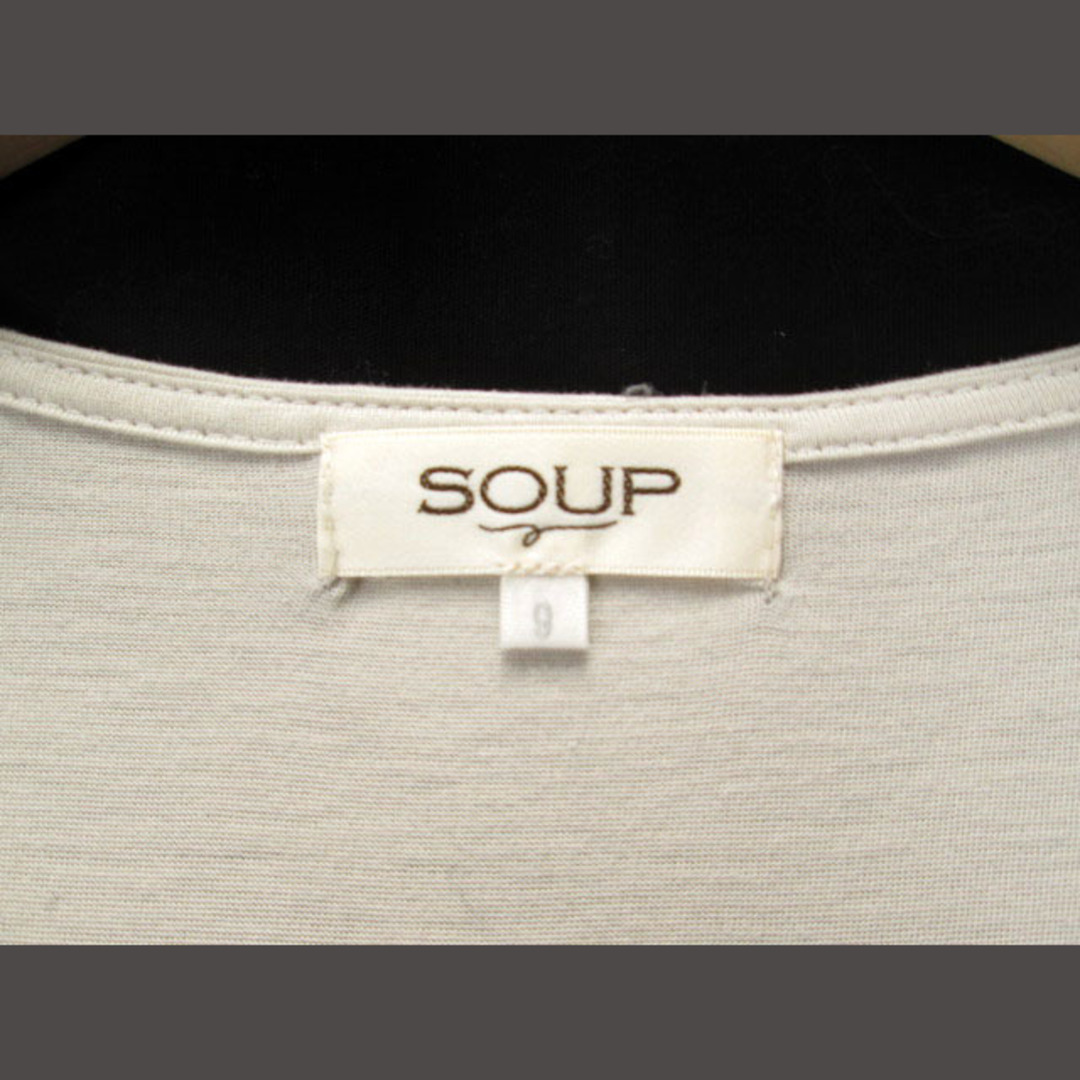 SOUP(スープ)のスープ SOUP カットソー プルオーバー タックジョーゼット ジャージ 9 レディースのトップス(カットソー(長袖/七分))の商品写真