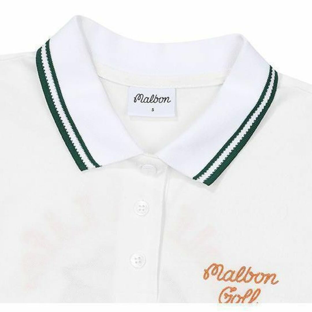 マルボン ゴルフ ポロシャツ malbon Tシャツ レディース【XS～M】白 3