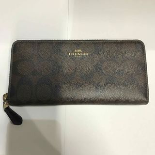 コーチ(COACH)のRR825コーチラウンドジップ長財布シグネチャー(財布)