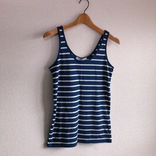 アズールバイマウジー(AZUL by moussy)のAZUL by moussy♡定番ボーダータンク♡ネイビー×ホワイトM♡アズール(タンクトップ)