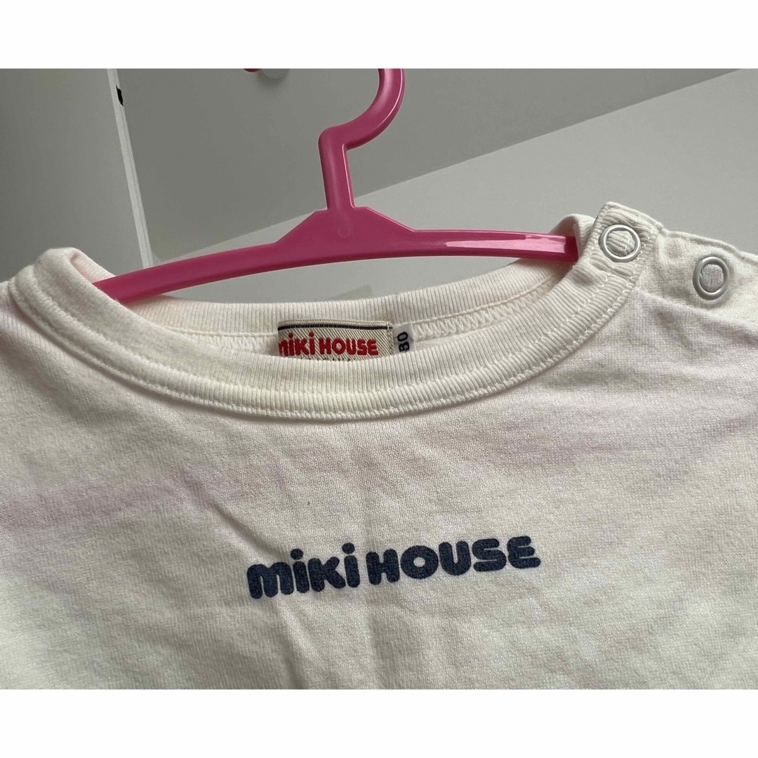 mikihouse(ミキハウス)のミニハウス　ロンT 80cm キッズ/ベビー/マタニティのベビー服(~85cm)(Ｔシャツ)の商品写真