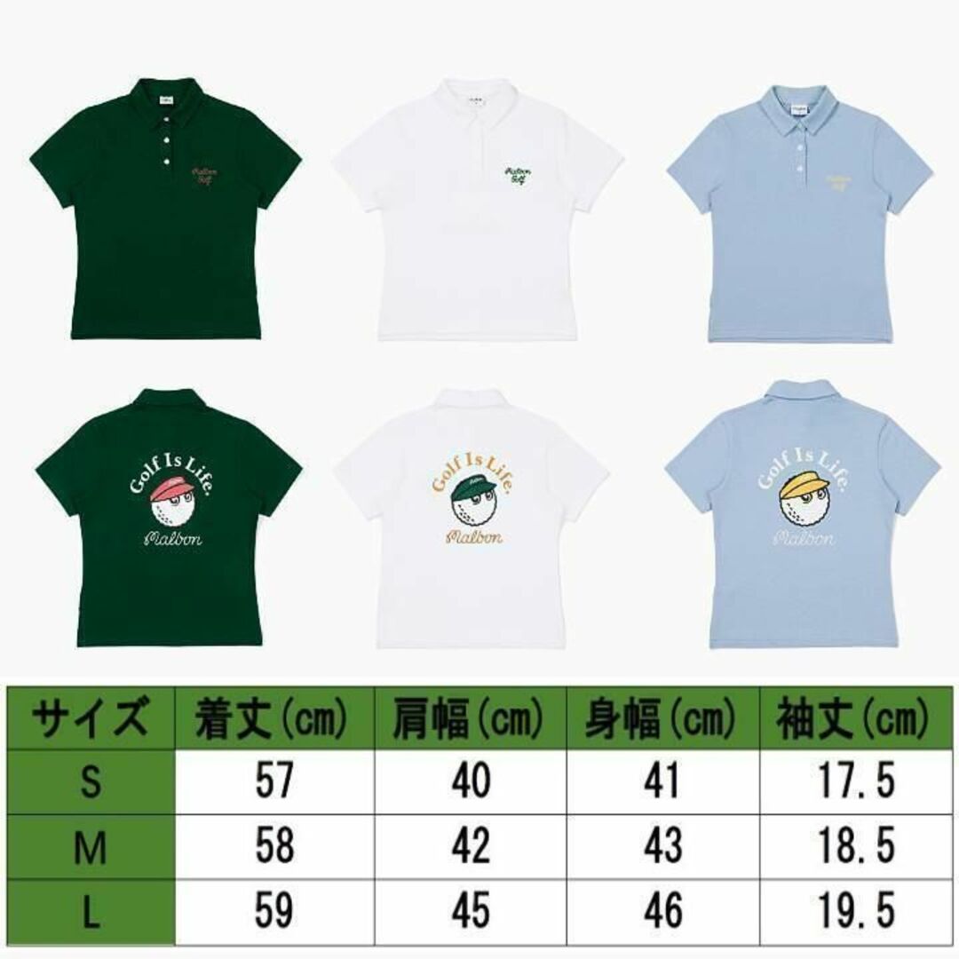 マルボン ゴルフ ポロシャツ malbon Tシャツ レディース【S～L】３色 9