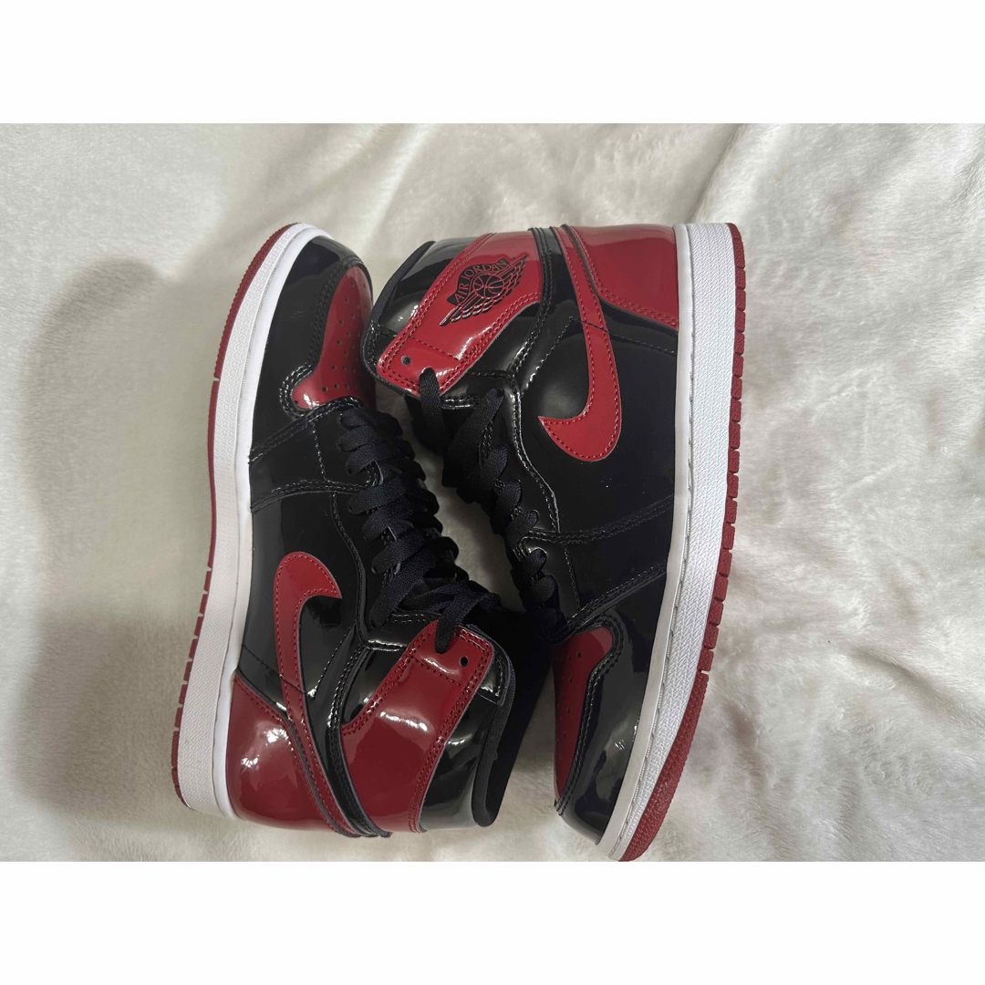 Nike Air Jordan 1 High OG Patent Bredメンズ