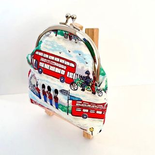 キャスキッドソン(Cath Kidston)のキャスキッドソン　ハンドメイド　ロンドンシーン　がま口財布(財布)