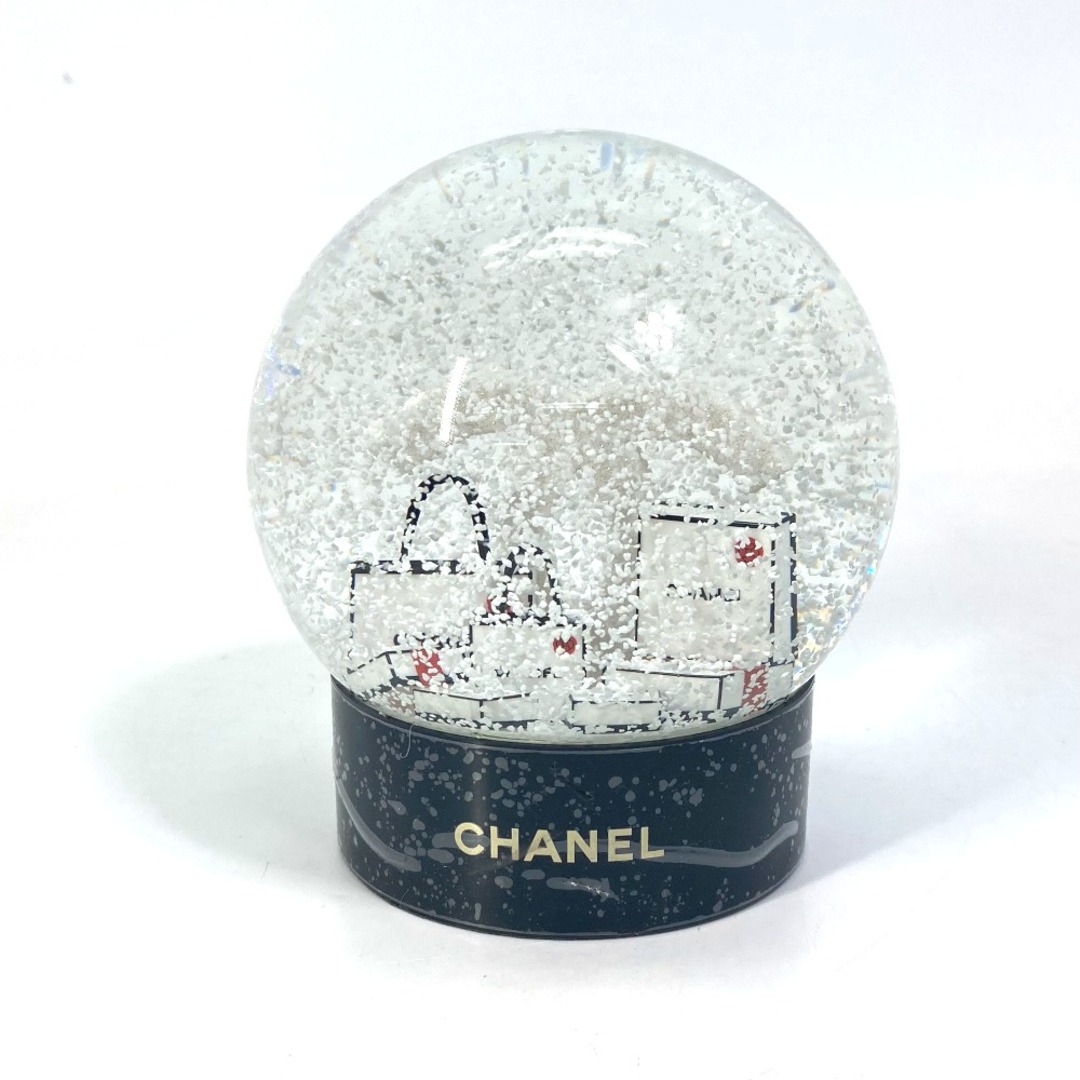 シャネル CHANEL ショッピングバッグ ショッパー ココマーク CC 2019年限定 ノベルティ ラージサイズ スノードーム ガラス ホワイト 未使用