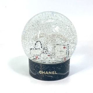 シャネル(CHANEL)のシャネル CHANEL ショッピングバッグ ショッパー ココマーク CC 2019年限定 ノベルティ ラージサイズ スノードーム ガラス ホワイト 未使用(彫刻/オブジェ)