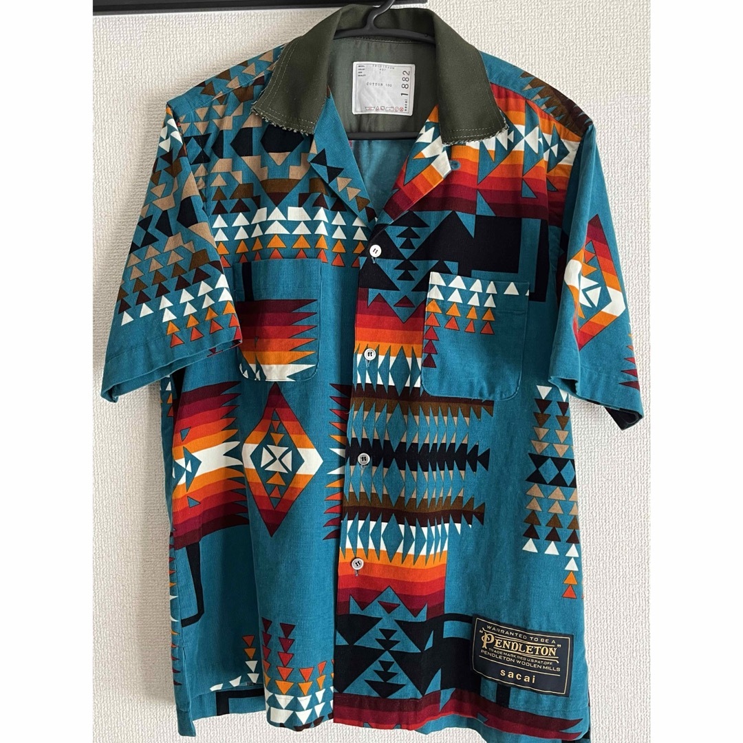 SACAI 19SS ペンドルトン Tシャツ ネイビー サイズ 2