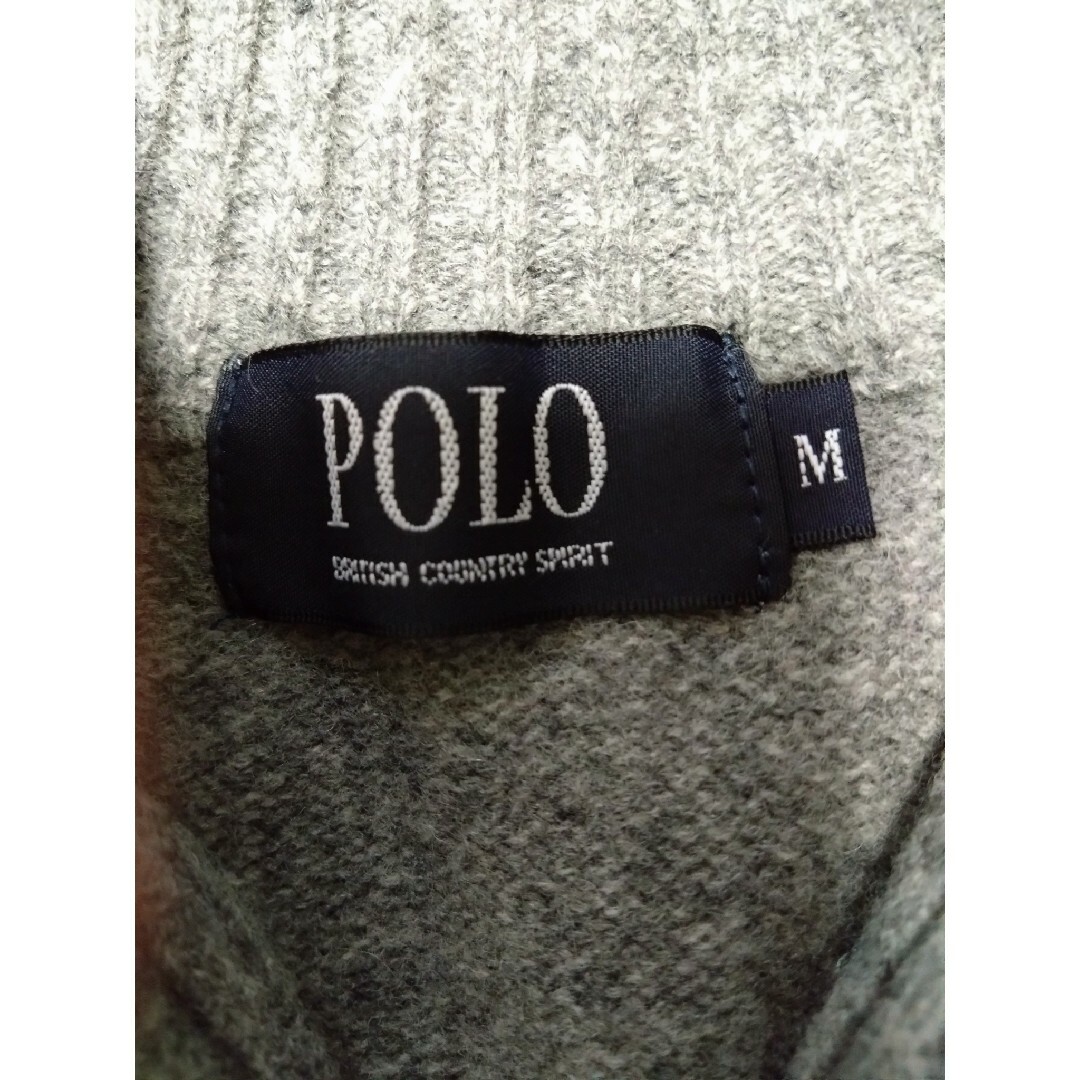 POLO RALPH LAUREN(ポロラルフローレン)のPOLO(ポロ) エルボーパッチ付アーガイル柄セーター サイズ:М メンズのトップス(ニット/セーター)の商品写真