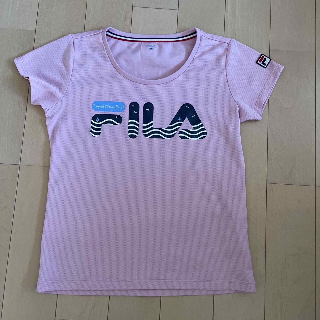 FILA(フィラ)のフィラ⭐︎テニスウェア⭐︎半袖⭐︎ピンク スポーツ/アウトドアのテニス(ウェア)の商品写真