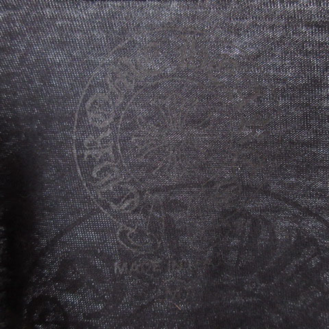 クロムハーツ Tシャツ ネックレター ロゴ プリント ホースシュー 黒 M 5