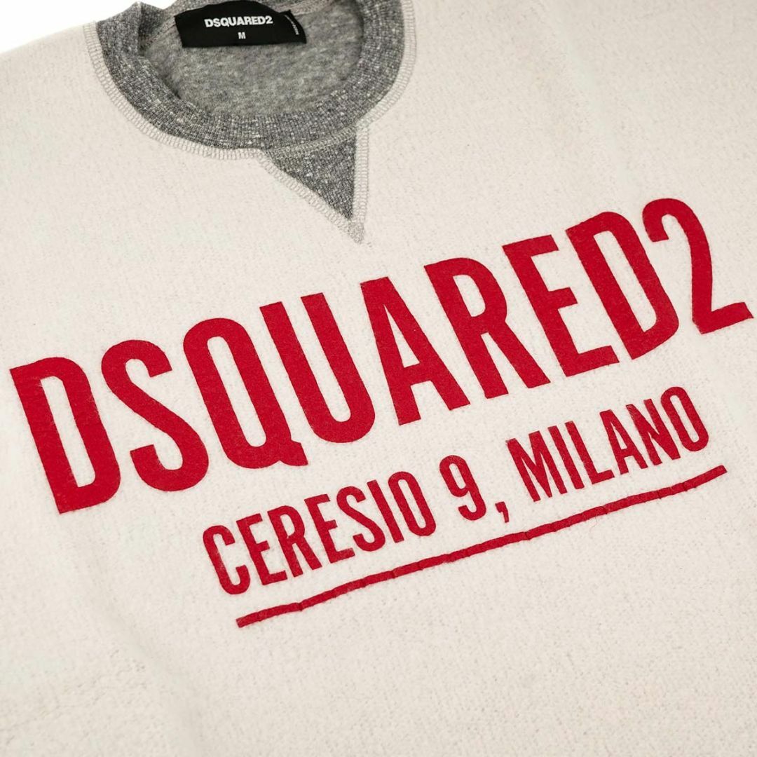 DSQUARED2 ディースクエアード トレーナー GU0466 S25555 メンズ 962 アイボリー XLサイズ