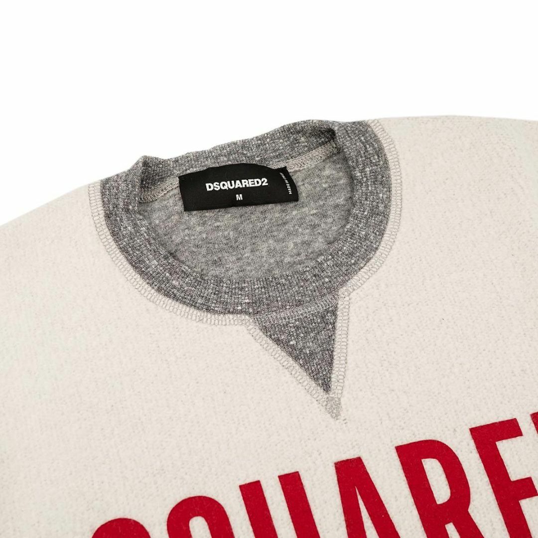 DSQUARED2 ディースクエアード トレーナー GU0466 S25555 メンズ 962 アイボリー Lサイズ