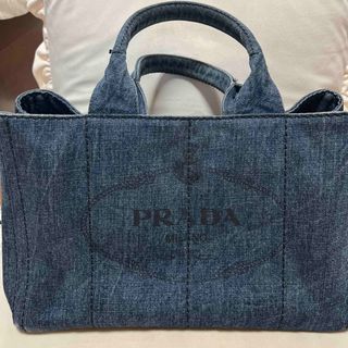 プラダ(PRADA)の週末限定価格！カナパM  デニム　インディゴ　A4可能(トートバッグ)