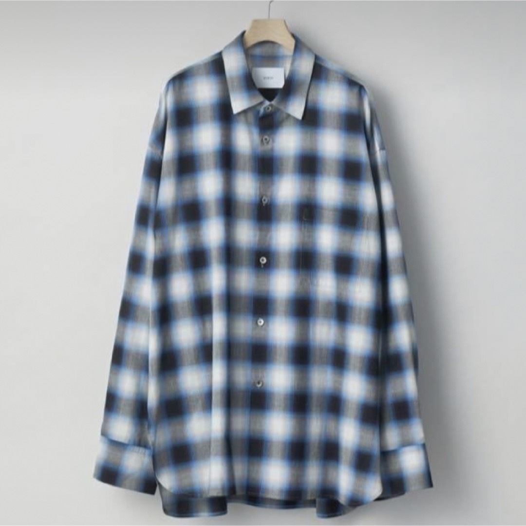 stein 23aw OVERSIZED DOWN PAT SHIRT