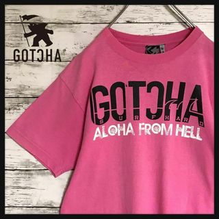 ガッチャ(GOTCHA)の【人気Ｌサイズ】ガッチャ　裏表プリントTシャツ　入手困難　ピンク　K474(Tシャツ/カットソー(半袖/袖なし))