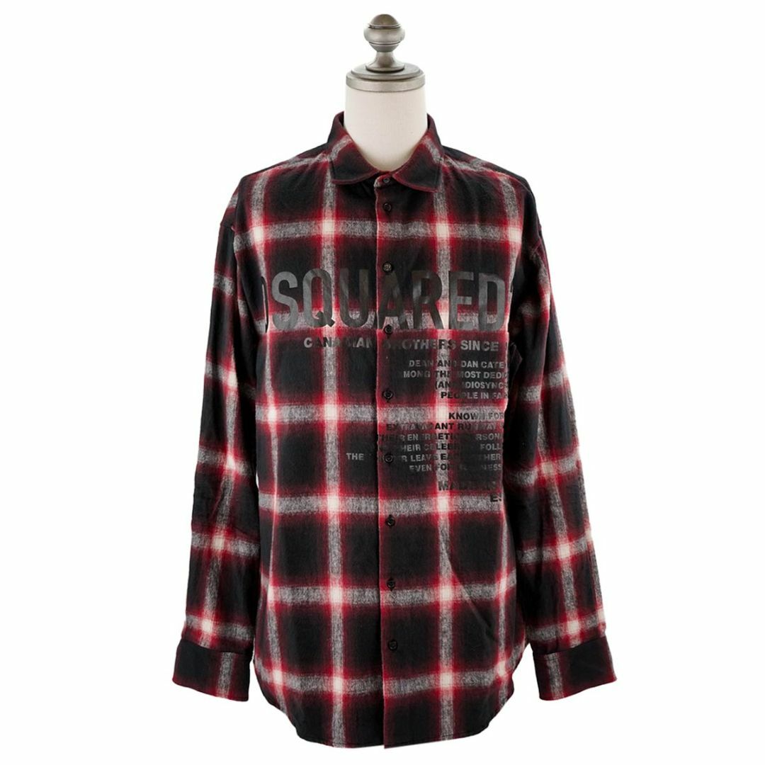 DSQUARED2 ディースクエアード 長袖シャツ S74DM0647 S54782 メンズ 001F マルチカラー 52サイズ/XL