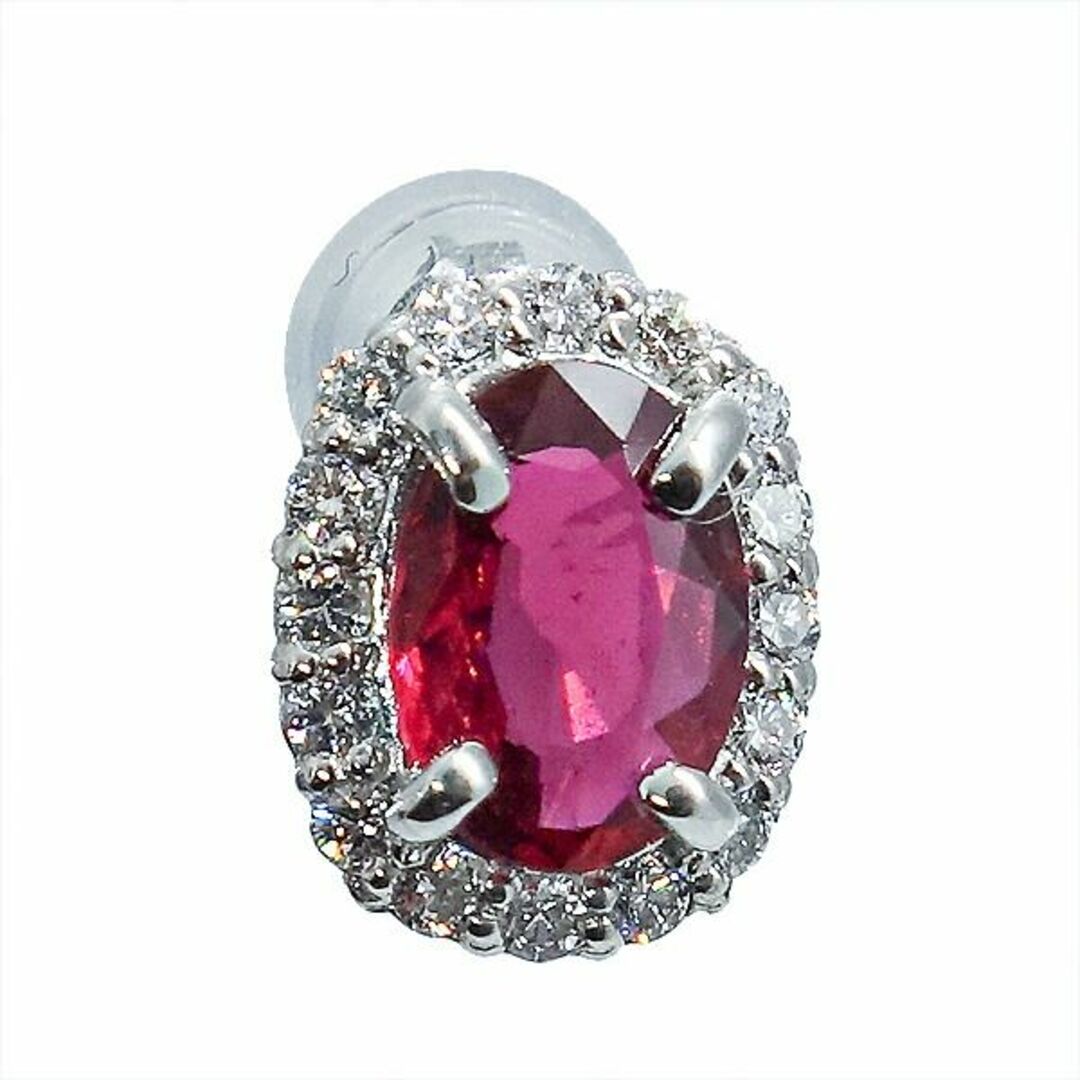 ルビー  ダイヤモンドピアス R1.56ct  D0.3ct　Pt　プラチナ　 7月の誕生石