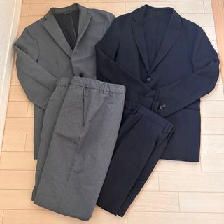 GU - GU ジーユー セットアップ スーツ黒の通販 by す's shop