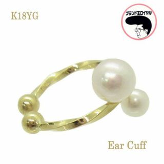 イヤーカフ Ear Cuff　K18YG　イエローゴールド　パール　片耳用(イヤーカフ)