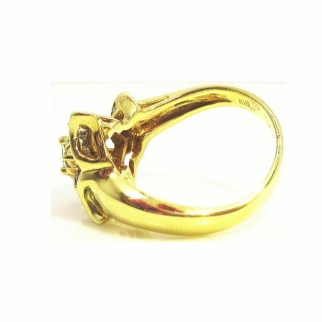 K18 ダイヤモンド　リング　イエローゴールド　ダイヤ0.64CT レディースのアクセサリー(リング(指輪))の商品写真